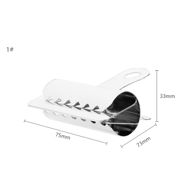 10 stycken 75 mm metallklämmor, kontorsmaterial