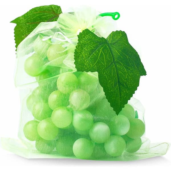 30 x 20 cm, 100 fruktpåsar av nät för druvkluster