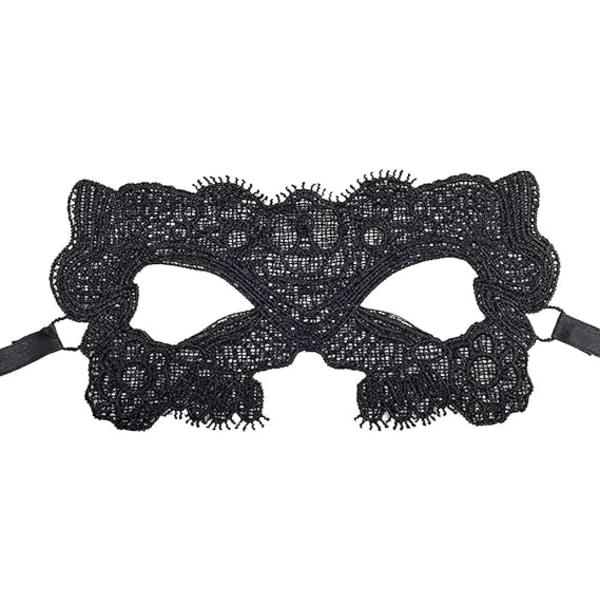 Sexig svart spetsmask för kvinnor för Masquerade Halloween Party Pro DXGHC