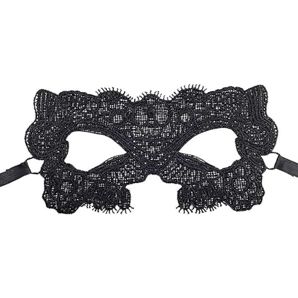 Sexig Svart Spetsmask för Kvinnor till Maskerad Halloweenfest Pro DXGHC