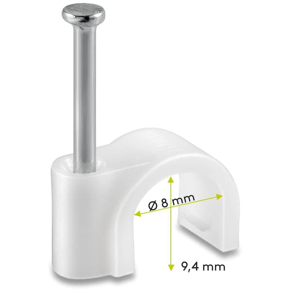 Wentronic Kabelbinder 8,0 mm Hvid 100 stk