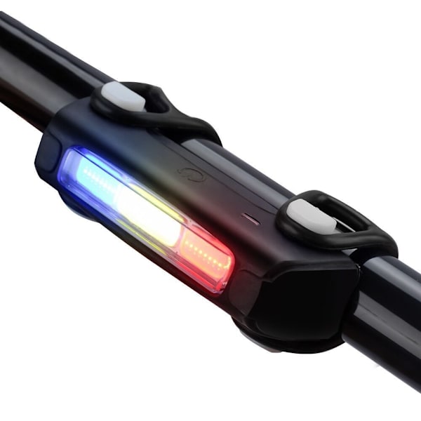 USB-latautuva takavalo Varoitusvalo Silikoninen takavalo kolmeväri