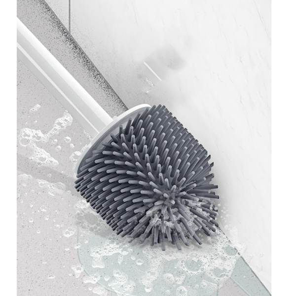 Toalettbørste og holder med ventilert holder, baderom tilbehør