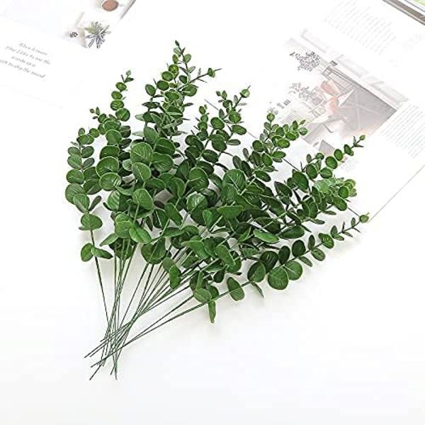 10-pack Realistiska Konstgjorda Eukalyptusblad - Artifi DXGHC