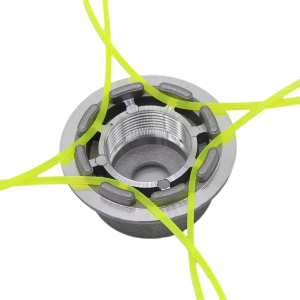 Aluminiumspolehode for trimmer med dobbel tråd, nylontrådhode