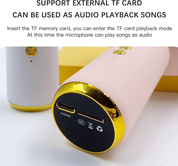Trådløs Bluetooth-mikrofon til fester og camping
