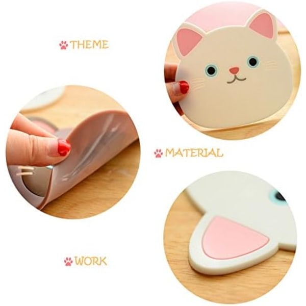 Cat Cup Silicone Mug Coaster - Rubber Mat for Wine Bottle, Glass,