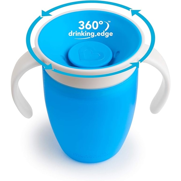 360ᵒ inlärningskopp - grön/blå - 207 ml, set med 2 DXGHC