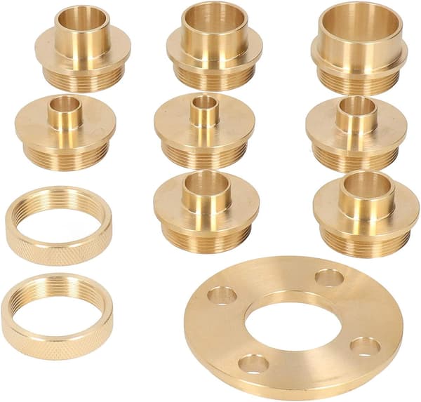 Router Guide Kit, 11 deler/sett Messingmodell Router Guide Kit med lås