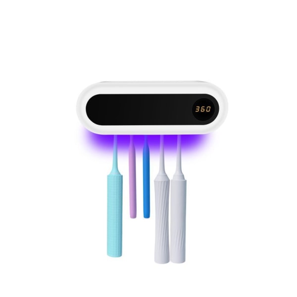 UV tandborste Sanitizer, 2000mAh USB uppladdningsbar badrumstandb