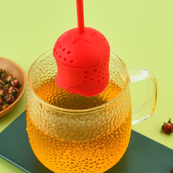 3 stk. Silikon Te-Infuser, Genanvendelig Silikon Te-Filter, Sjov