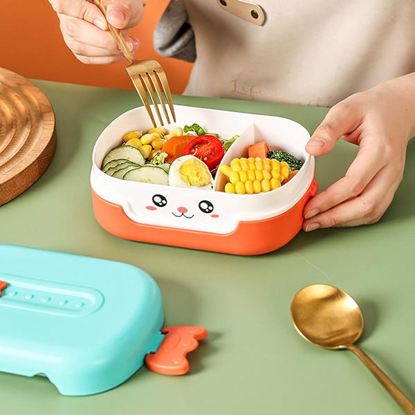 Junior Bento Madkasse til Børn - BPA Fri - Lækagesikker Madkasse DXGHC