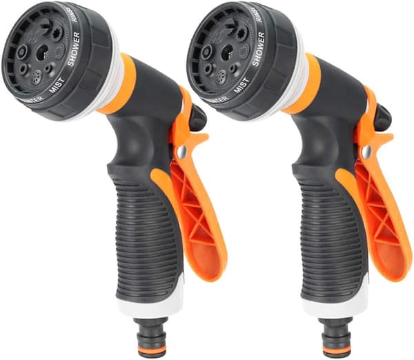 2 Vannpistoler, Vanningsspray med 8 vanningsmoduser
