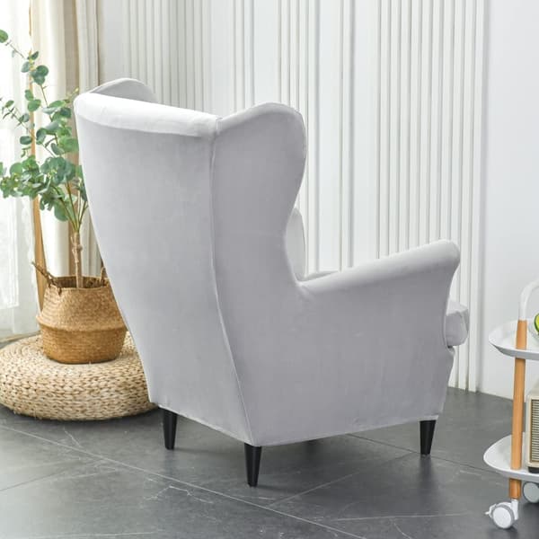 Wingback-fåtöljöverdrag 2-delat, Wing Chair-överdrag Armstol Sl