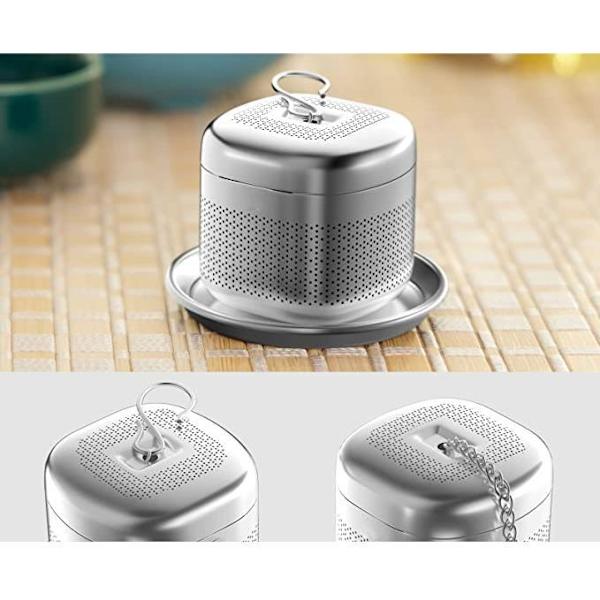 2 stk. Teinfuser Teekugle Teestrainer Filterkande Rustfrit DXGHC