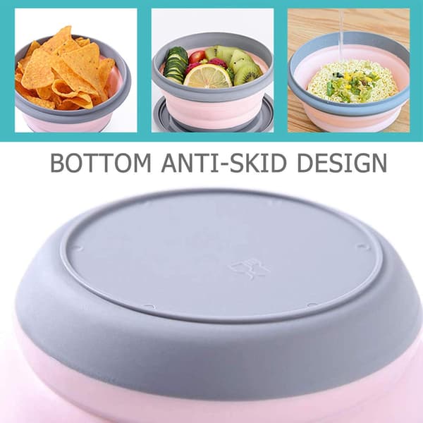 Silikon Matboks Sammenleggbar Beholder Matlagring Sett Sammenleggbar