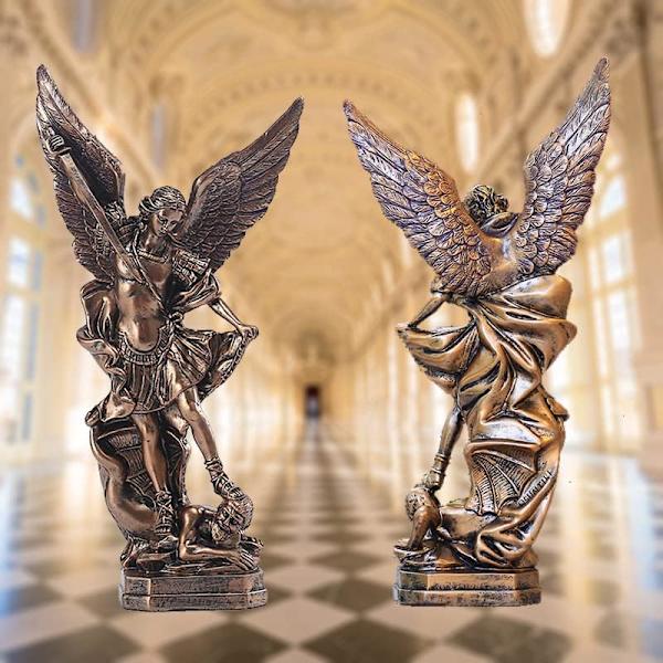 12,4 Tommer St. Michael San Miguel Arcangel Statue, Den Hellige Archa