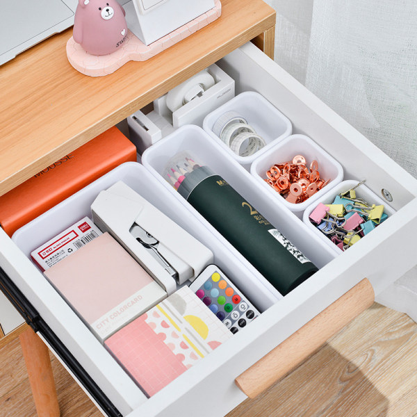 Plastic Sundries Drawer Storage Box Can be Freely Combined Small