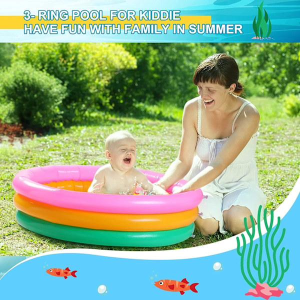 Børnepool, Rund Oppustelig Pool, Oppustelig Padlepool, Padlin