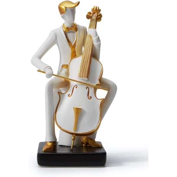 Konstmusiker Figur Staty Musikalisk Staty Dekoration Resin Piano