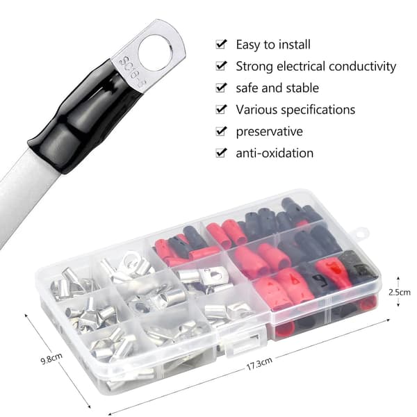 Krympe-Øje Kit Bil Elektriske Terminaler Med Krympe Batteri Terminaler