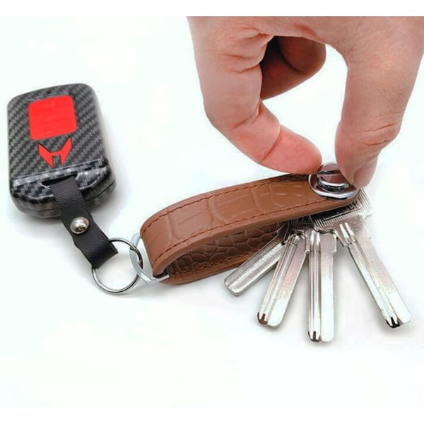 Creative Keychain Nyckelhållare Nyckelväska Läder för män och kvinnor Ke