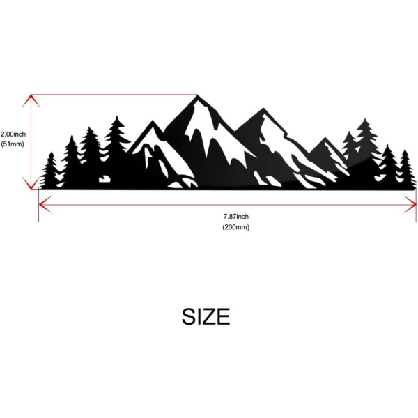 Puun tarra autoon tai kannettavaan tietokoneeseen Vuoristo vinyylitarrat Ulkoilma puskuri