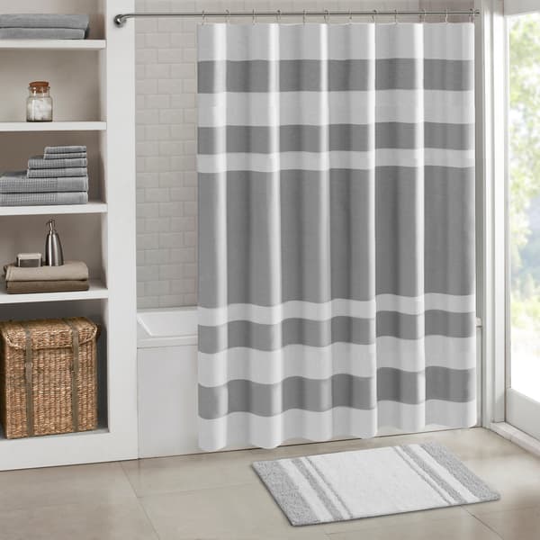 Spa Dusjforheng i Stykke Solid Mikrofiberstoff med 3M Scotchg
