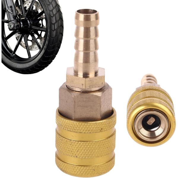 Låsbar luftchuck - Messing inflator dysen adapter for dekktrykk