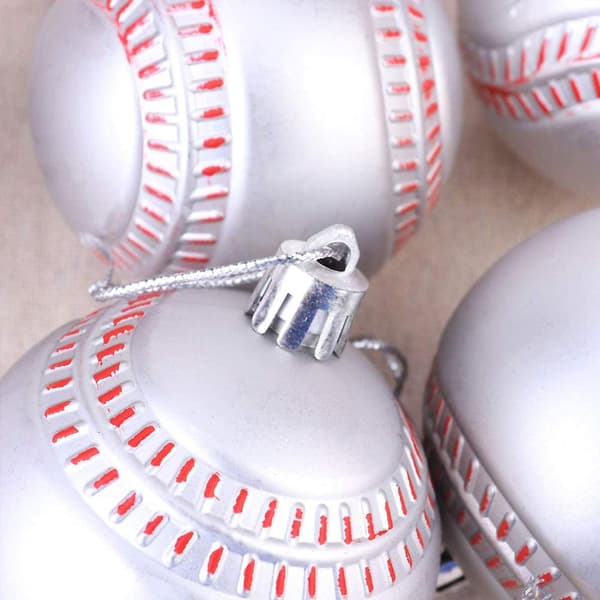 6cm Julebaseball Julepyntkule Juletre o