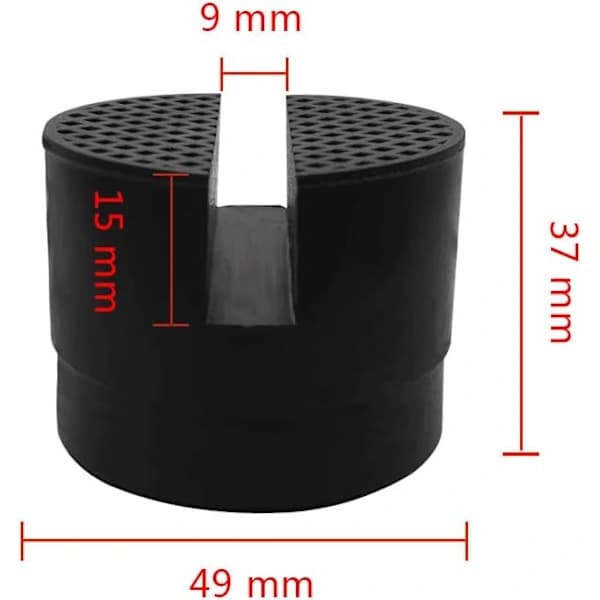 Gummiblok til donkraft 2 stykker Universal Donkraftplade til Auto Hy(a3)