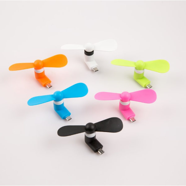 Universal Mini Type-C Fan Micro USB OTG Mini Fan Stille Fan til Mo