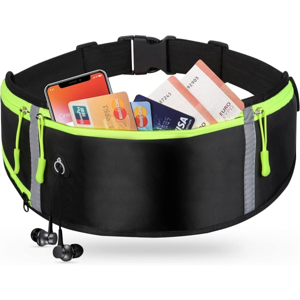 Running Belt, Waterproof Lightweight Adjustable Running Belt with