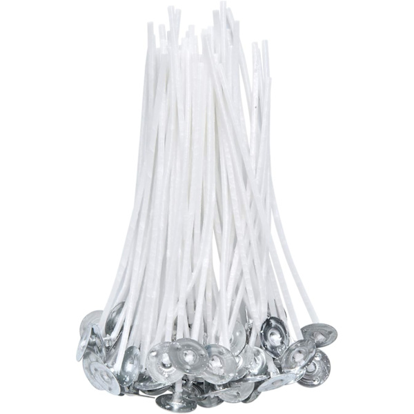 100 Stykker Bomuldslygtevæger til DIY Lysfremstilling (10cm/4in)