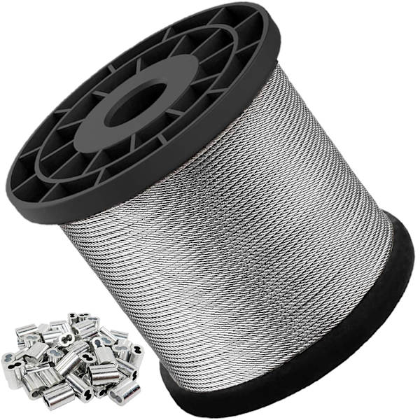 Wiretov, 1/16 Wiretov, 304 Rustfrit Stål Kabel, Fly