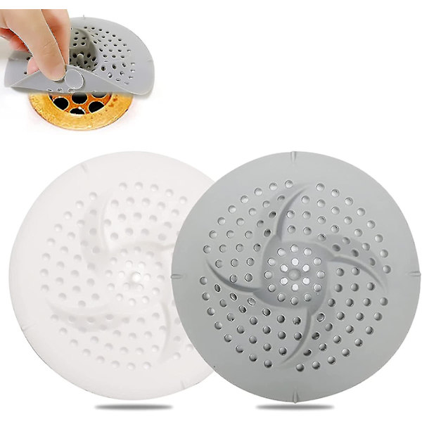 2 stk. Sink Strainer Beskytter, silikon Dusj Avløpsdeksler, bad P