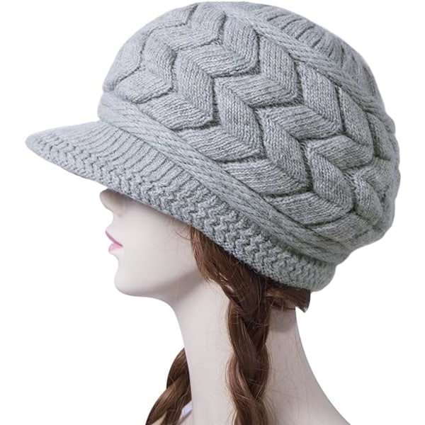 Womens Winter Beanie Hat Warm Knitted Slouchy Wool Hats Cap with