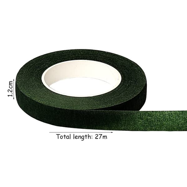 3 Ruller 27M Blomstertape, Stilke Blomsterbånd Tape til Corsager (Da