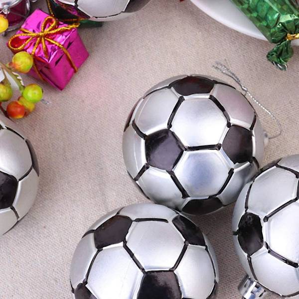 6cm Julefodbold Julepynt Bold Juletræ o