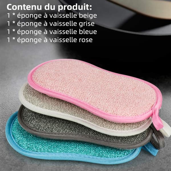 Vaskbar Oppvaskklut Antibakteriell Kjøkken Mikrofiber Gjenbrukbar
