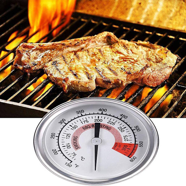 GRILL BBQ KÖK KÖTT TEMPERATURTERMOMETER (1 ST)