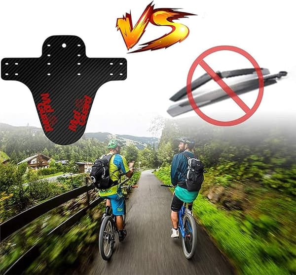 2 stycken kolfiber MTB-skärmar, kolfiber MTB-skärmar