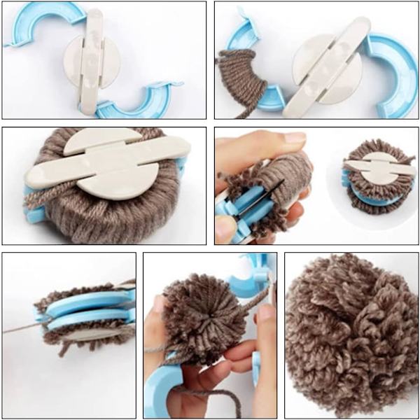 Pom Pom Maker, Bobble Maker, Fluff Ball Weaver, Pompom Machine, B