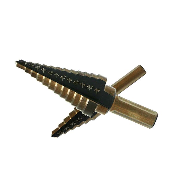 Trinbor Bits 5-delt Britisk Sæt 1/4-1-3/8\" 3/16-7/8\" 1/4-3/4\"