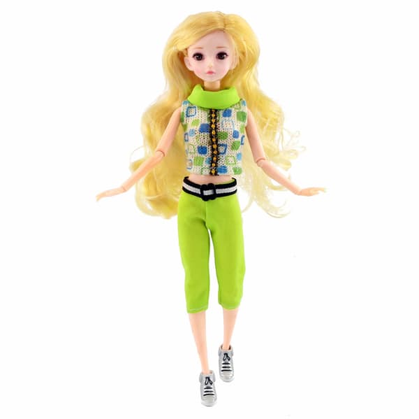 Barbie-modekostym, 7 delar, 7 docktillbehör, för barn