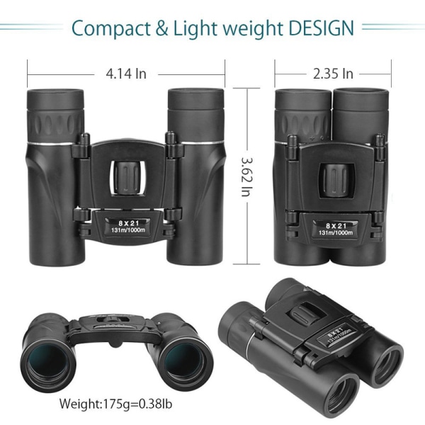 8x21 Kikkert/Teleobjektiv Universal Linse (1 stk)