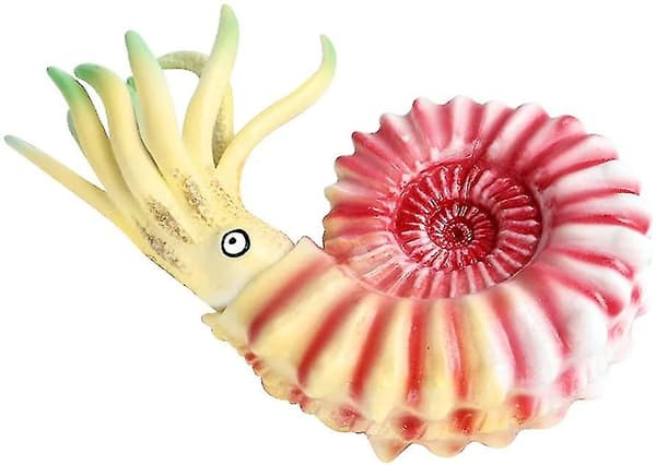 Plastförhistorisk havsdjur Stor Nautilus (rosa)