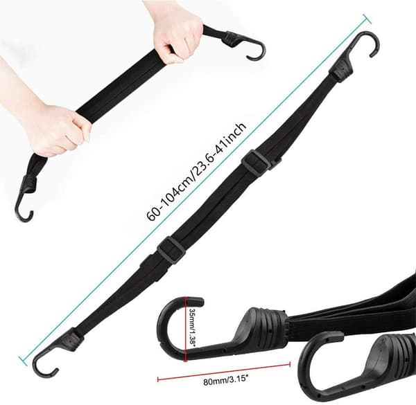 Bungee-snöre med krok, bagagelås, bungee-snöre, nylon-bungee, st