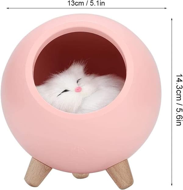 Katte-natlampe, bordlampe til kæledyr