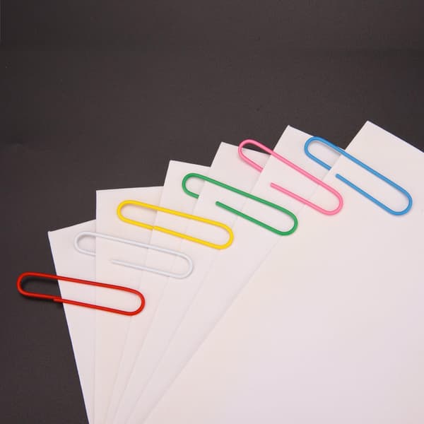 300 stykker store fargerike binders, 2 tommer